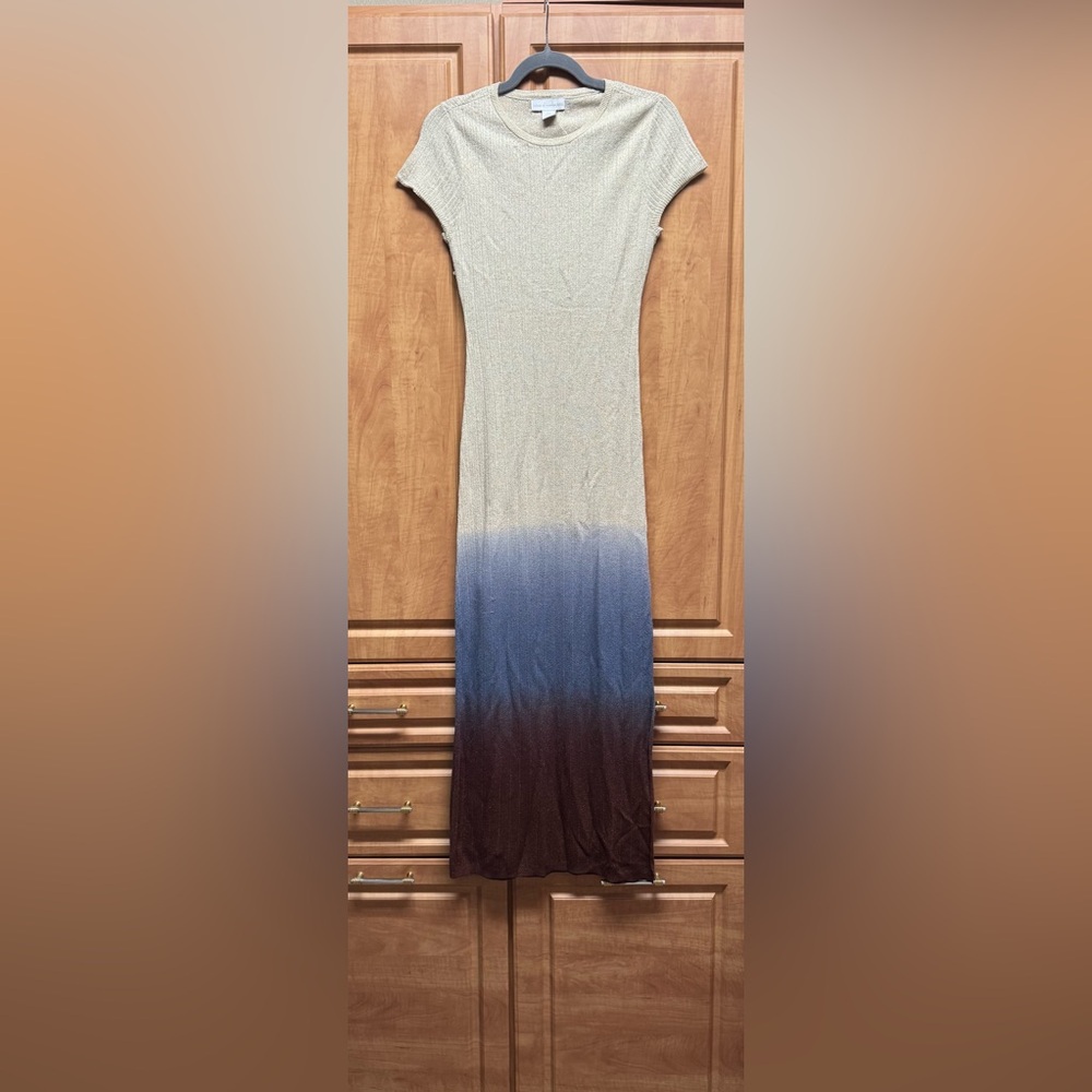 House of Harlow 1960 Ombre Maxi Dress in Cream and Blue